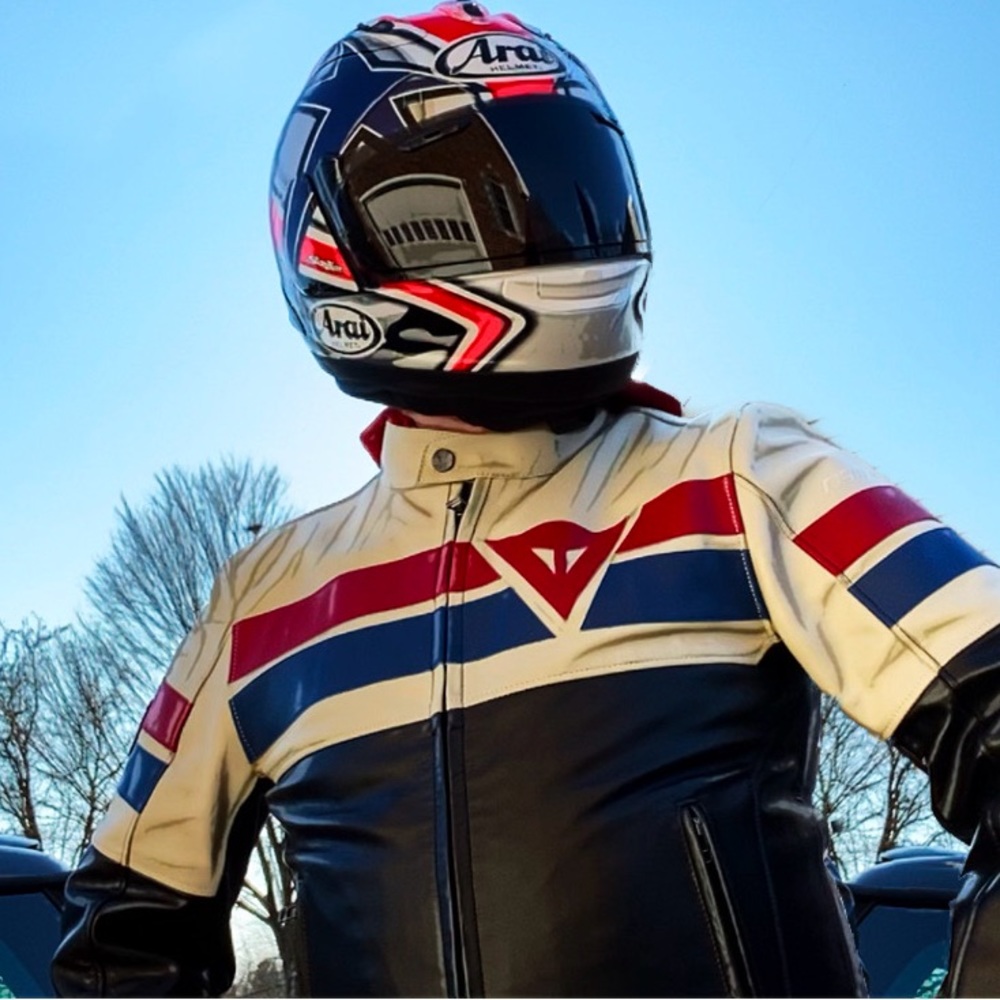 Dainese 8-Track Leather Jacket (Sz 52)